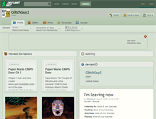 Tablet Screenshot of glitchguy2.deviantart.com
