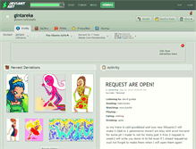 Tablet Screenshot of gintareka.deviantart.com