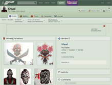 Tablet Screenshot of khaad.deviantart.com