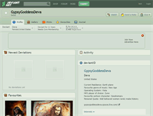 Tablet Screenshot of gypsygoddessdeva.deviantart.com