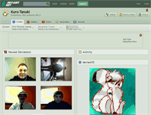 Tablet Screenshot of kuro-tanuki.deviantart.com