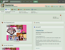 Tablet Screenshot of chipetteclub.deviantart.com