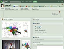 Tablet Screenshot of huayingjie.deviantart.com