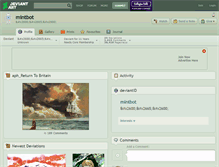 Tablet Screenshot of mintbot.deviantart.com