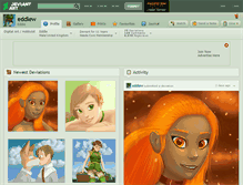 Tablet Screenshot of eddiew.deviantart.com