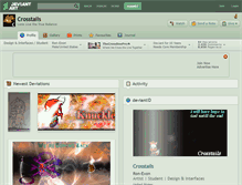 Tablet Screenshot of crosstails.deviantart.com