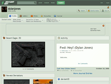 Tablet Screenshot of dylanjones.deviantart.com