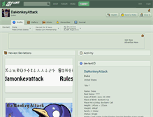 Tablet Screenshot of damonkeyattack.deviantart.com