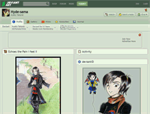 Tablet Screenshot of hyde-sama.deviantart.com