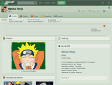 Tablet Screenshot of naruto-ninja.deviantart.com