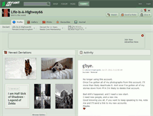Tablet Screenshot of life-is-a-highway66.deviantart.com