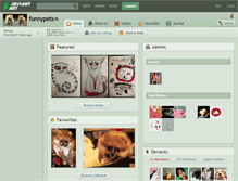 Tablet Screenshot of funnypets.deviantart.com
