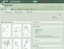 Tablet Screenshot of blackymoon.deviantart.com