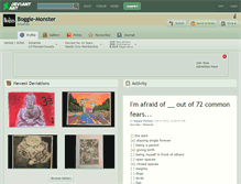 Tablet Screenshot of boggie-monster.deviantart.com