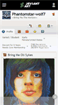 Mobile Screenshot of phantomstar-wolf7.deviantart.com