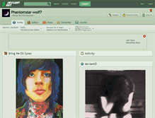 Tablet Screenshot of phantomstar-wolf7.deviantart.com