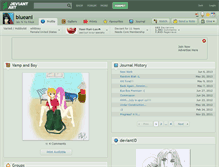 Tablet Screenshot of blueani.deviantart.com