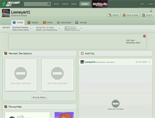 Tablet Screenshot of looneyart2.deviantart.com