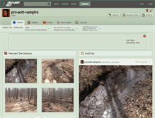 Tablet Screenshot of pro-anti-vampire.deviantart.com