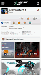Mobile Screenshot of justinfoster13.deviantart.com