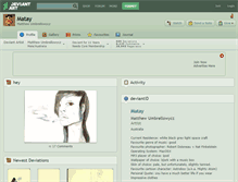 Tablet Screenshot of matay.deviantart.com