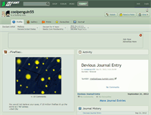 Tablet Screenshot of coolpenguin55.deviantart.com