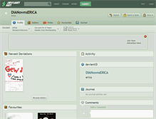 Tablet Screenshot of dianownserica.deviantart.com