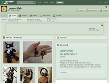 Tablet Screenshot of lunar-x-rain.deviantart.com