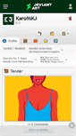 Mobile Screenshot of karoliskj.deviantart.com