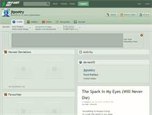 Tablet Screenshot of jtpoetry.deviantart.com