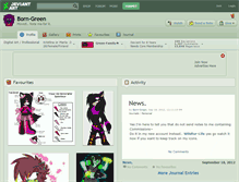 Tablet Screenshot of born-green.deviantart.com