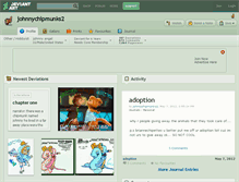 Tablet Screenshot of johnnychipmunks2.deviantart.com