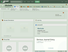 Tablet Screenshot of nikoguido.deviantart.com