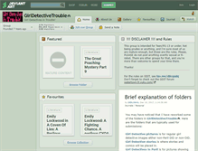 Tablet Screenshot of girldetectivetrouble.deviantart.com