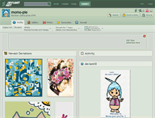 Tablet Screenshot of momo-pie.deviantart.com