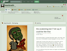 Tablet Screenshot of idealisticalith.deviantart.com