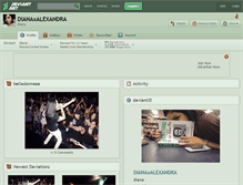 Tablet Screenshot of dianaxalexandra.deviantart.com