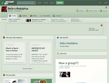 Tablet Screenshot of bella-x-rodolphus.deviantart.com