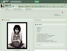 Tablet Screenshot of nedz-13.deviantart.com