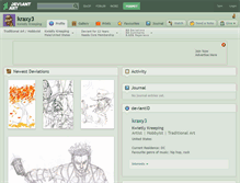 Tablet Screenshot of kraxy3.deviantart.com