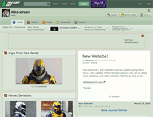 Tablet Screenshot of mikejensen.deviantart.com