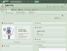 Tablet Screenshot of dragon-fang.deviantart.com