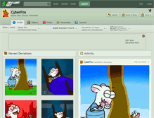 Tablet Screenshot of cyberfox.deviantart.com
