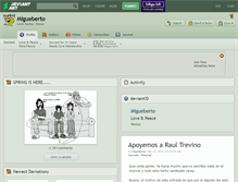 Tablet Screenshot of migueberto.deviantart.com