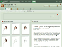 Tablet Screenshot of bluenailpolish444.deviantart.com
