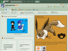 Tablet Screenshot of corbynprower.deviantart.com