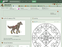 Tablet Screenshot of drew2319.deviantart.com