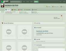 Tablet Screenshot of handsome-devil666.deviantart.com