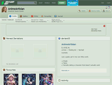 Tablet Screenshot of animeartisian.deviantart.com