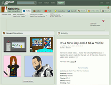 Tablet Screenshot of nailsninja.deviantart.com